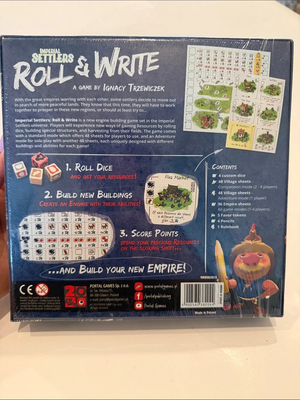 New 2019 Imperial Settlers Roll & Write Board Game 10+ Age